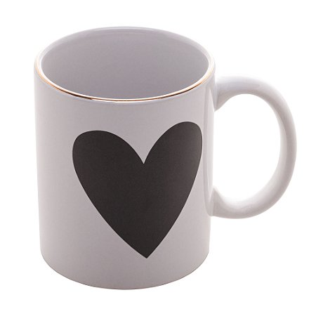 CANECA DE PORCELANA COLOR BIG HEART 350ml