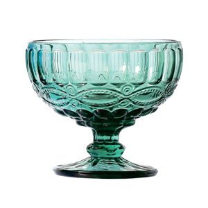 CJ 6 TAÇAS DE VIDRO LIBÉLULA AZUL TIFFANY 310ml