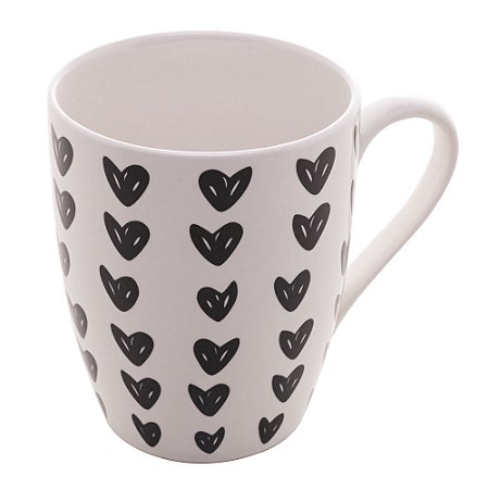 CANECA DE PORCELANA CUTE HEARTS 350ml