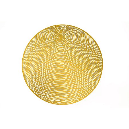 LUGAR AMERICANO DE PLÁSTICO GLOBE DOURADO 38cm