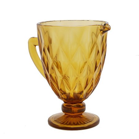 JARRA DE VIDRO DIAMOND ÂMBAR 1l