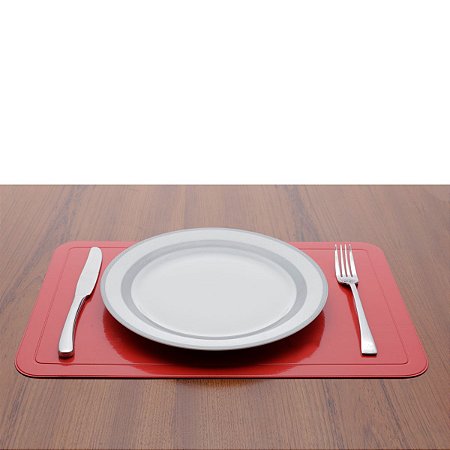 LUGAR AMERICANO DE PLÁSTICO FUTURE VERMELHO 43,5x28,5cm
