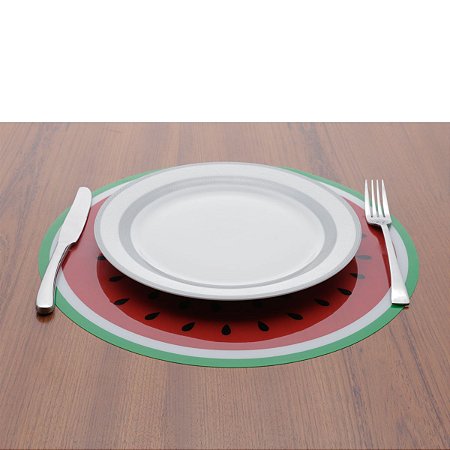 LUGAR AMERICANO DE PLÁSTICO MELANCIA 38cm