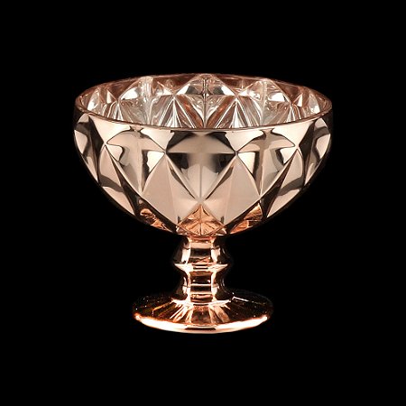 CJ 6 TAÇAS DE VIDRO DIAMOND ROSÉ GOLDEN 310ml
