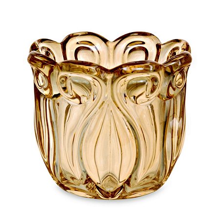 PORTA-VELAS CHAMPANHE EM VIDRO