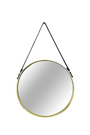 ESPELHO DOURADO EM METAL