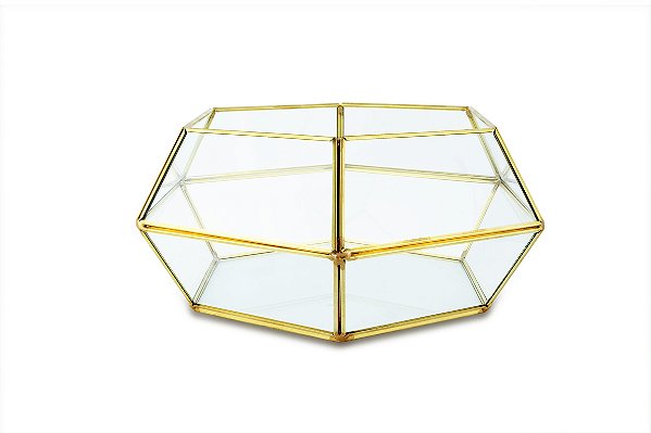 TERRARIO EM VIDRO E LATAO