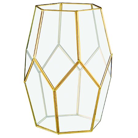 TERRARIO EM VIDRO E LATAO