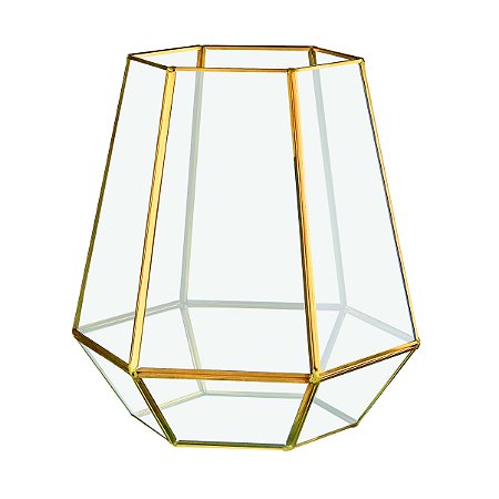 TERRARIO EM VIDRO E LATAO