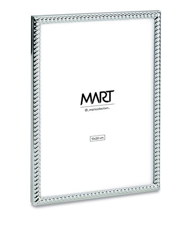 PORTA-RETRATO PRATA EM METAL - 15X20