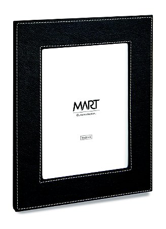 PORTA RETRATO PRETO REVESTIMENTO SINTETICO - 15X20