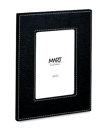 PORTA RETRATO PRETO REVESTIMENTO SINTETICO - 10X15