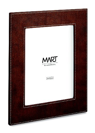PORTA RETRATO MARROM REVESTIMENTO SINTETICO 15X20