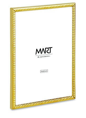PORTA-RETRATO DOURADO EM METAL - 15X20