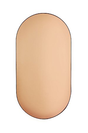 ESPELHO COBRE EM METAL PRETO