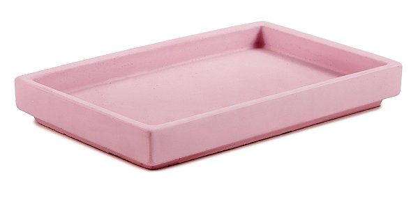 BANDEJA ROSA EM CIMENTO