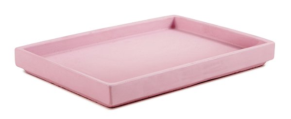 BANDEJA ROSA EM CIMENTO