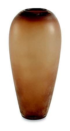 VASO AMBAR EM VIDRO