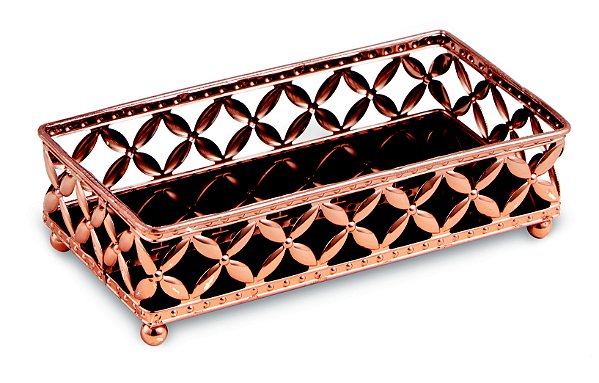KIT BANDEJA COBRE EM METAL - 2 PCS