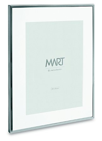 PORTA-RETRATO PRATA EM METAL - 20X25