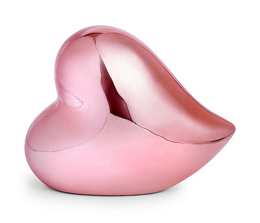 CORACAO ROSE GOLD EM CERAMICA