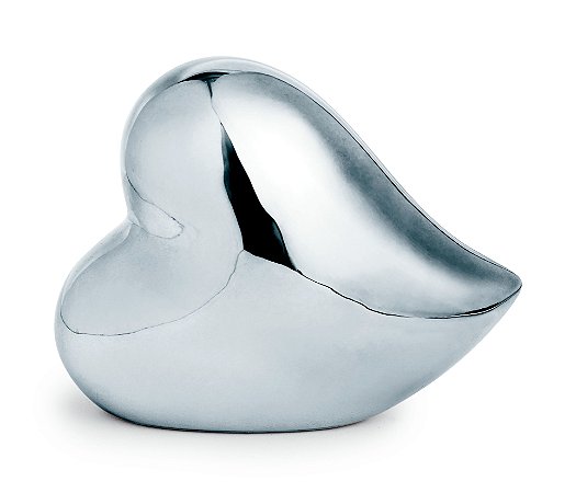 CORACAO PRATA EM CERAMICA