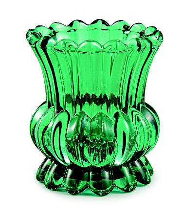 VASO ESMERALDA EM VIDRO