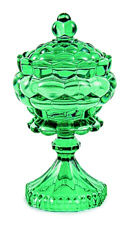 POTE ESMERALDA EM VIDRO