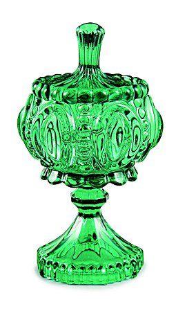 POTE ESMERALDA EM VIDRO