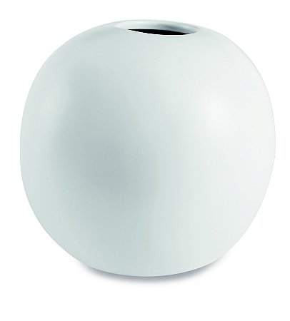 VASO BRANCO EM CERAMICA