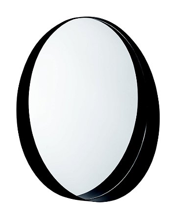 ESPELHO PRETO EM METAL