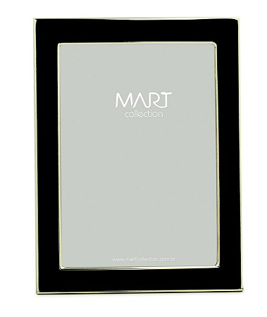 PORTA-RETRATO PRETO EM METAL - 10X15