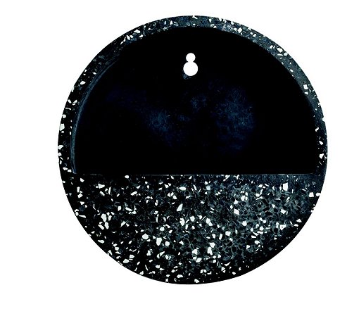 TERRARIO DE PAREDE PRETO EM CIMENTO