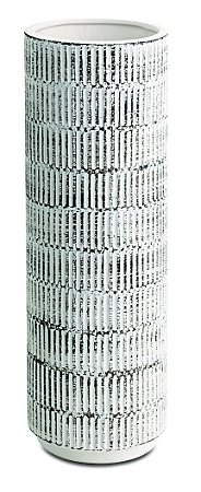 VASO BRANCO EM CERAMICA