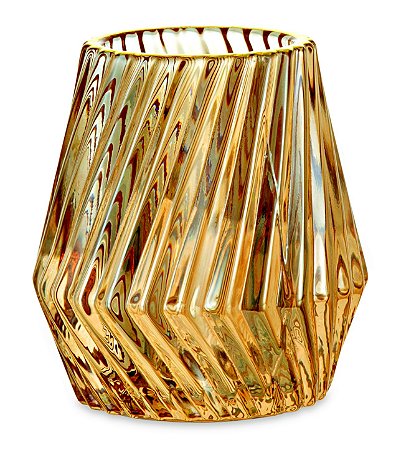 PORTA-VELAS CHAMPANHE EM VIDRO