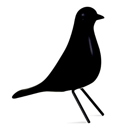 PASSARO PRETO EM CERAMICA