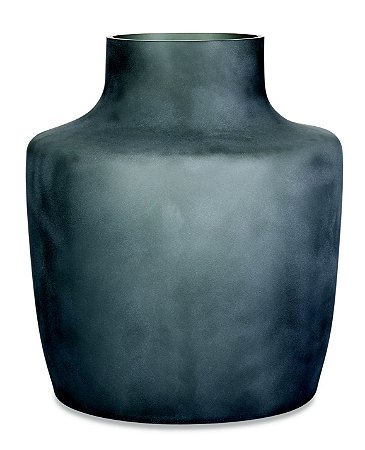 VASO CINZA EM VIDRO