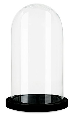 REDOMA EM VIDRO E MADEIRA