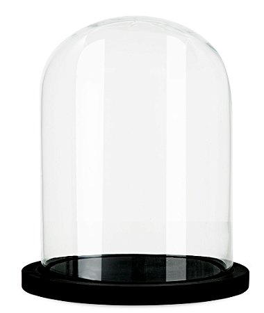 REDOMA EM VIDRO E MADEIRA