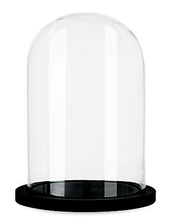 REDOMA EM VIDRO E MADEIRA