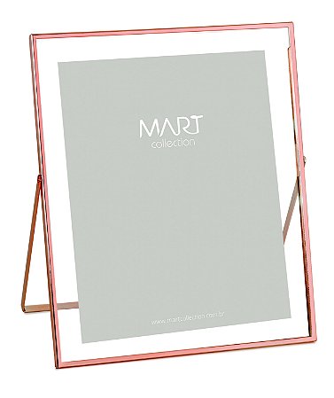 PORTA-RETRATO ROSE GOLD EM METAL - 20X25