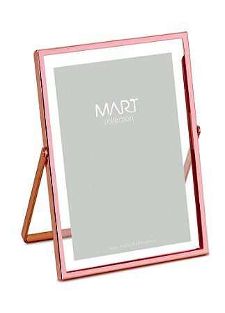 PORTA-RETRATO ROSE GOLD EM METAL - 10X15
