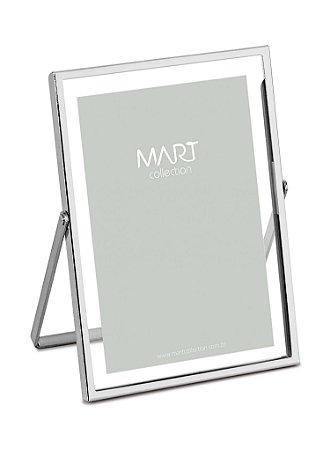 PORTA-RETRATO PRATA EM METAL - 10X15