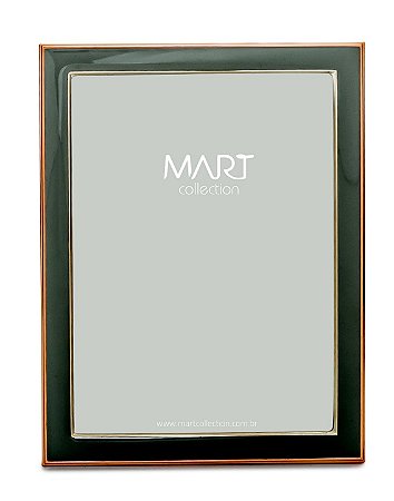 PORTA-RETRATO CINZA EM METAL - 10X15