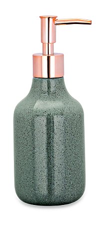 PORTA-SABONETE LIQUIDO CINZA EM CERAMICA