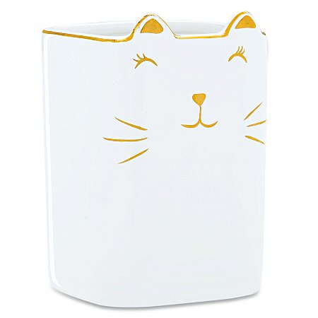 PORTA TRECO GATO EM CERAMICA