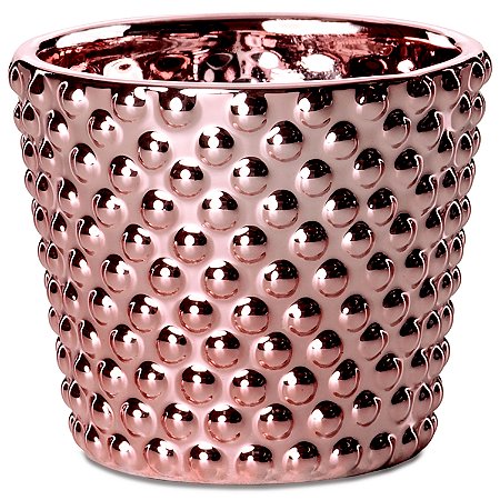 CACHEPOT ROSE GOLD EM CERAMICA