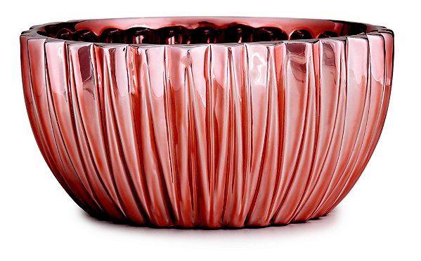 KIT CACHEPOT ROSE GOLD EM CERAMICA - 3 PCS