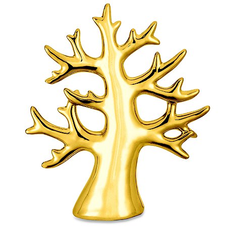 ARVORE DOURADA EM CERAMICA