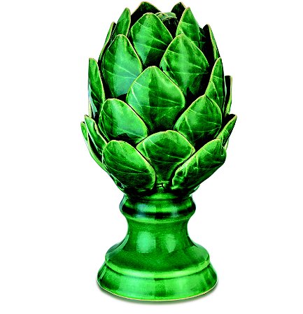 ALCACHOFRA VERDE EM CERAMICA